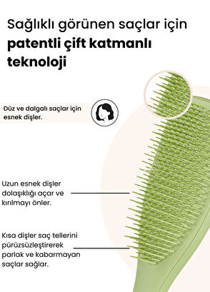 Tangle Teezer Matte Ultimate Detangler Olive Green Hair Detangling Brush - 4