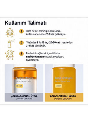 Sungboon Editor Deep Collagen Barrier Serum Mist Kolajen İçeren Bariyer Güçlendirici Serum Mist 100 ml - 8