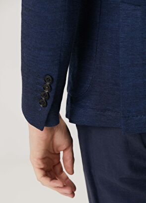 Maurizio Baldassari Lacivert Yün Ceket - 6