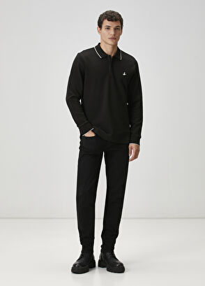 Beymen Club Comfort Fit Siyah Polo Sweatshirt - 3