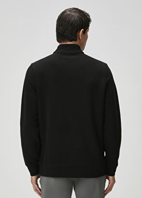 Beymen Club Siyah Ottoman Dokulu Sweatshirt - 5