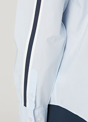 Beymen Club Blue Stripe Detail Relax Fit Shirt - 6