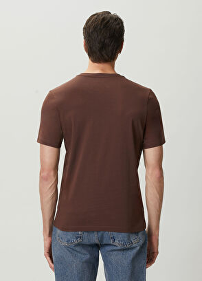 Beymen Club Brown Basic T-Shirt - 4