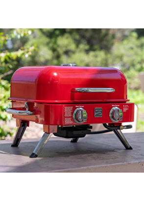 Kenmore Kırmızı Masa Üstü Gazlı Barbekü - 6