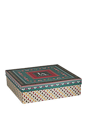 Lucky Art Fiora Bonnet Patterned Porcelain 6 Plate Set 27 cm - 6