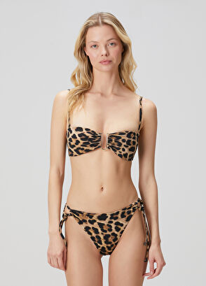 Beymen Club Leopard Printed Bikini Top - 3