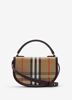 Burberry Highlands Mini Bej Kadın Omuz Çantası - 3