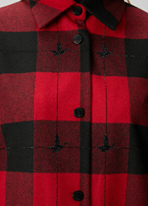 Beymen Club Kırmızı Siyah Kareli Gömlek - 6