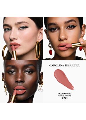 Carolina Herrera Fabulous Kiss The Lipstick Blur Matte Nude Supreme - 4