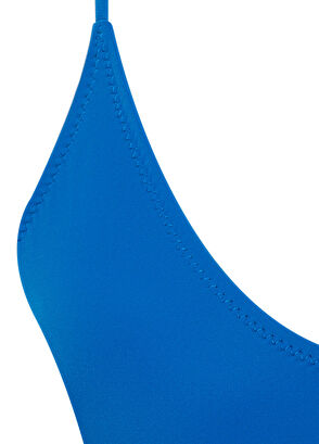 Haracci Savanna Econyl V Yaka Çapraz Askılı Mavi Kadın Mayo - 6