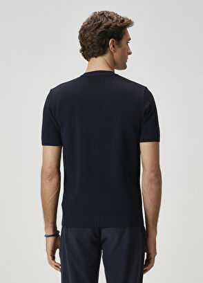 Beymen Club Lacivert Kısa Kollu Kazak - 6