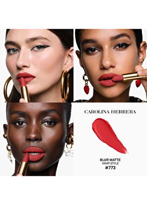 Carolina Herrera Fabulous Kiss The Lipstick Blur Matte Vamp Style - 6