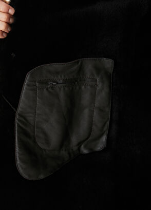 Beymen Club Kahverengi Yakası Shearling Kuzu Kürkü Kaban - 8