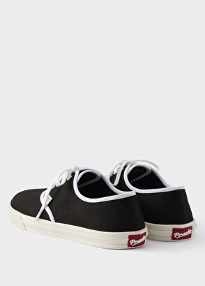 Prada Black Diril Fabric Lace-Up Women's Sneakers - 4