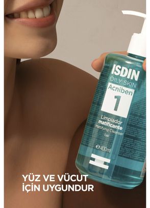 Isdin Acnıben Facial Cleanser Gel  Karma Yağlı Ciltler İçin Yüz ve Vücut Temizleme Jeli 400 ml - 7