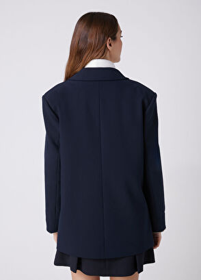 Beymen Club Navy Blue Sleeve End Garnish Blazer - 7