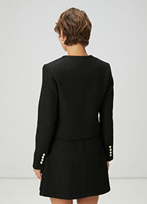 Beymen Club Siyah Tweed Ceket - 5