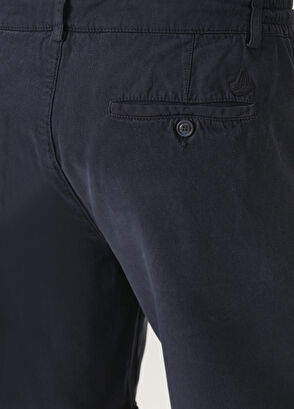 Beymen Club Navy Blue Waist Corded Shorts - 5