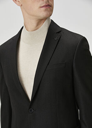 Beymen Club Siyah Yün Ceket - 5