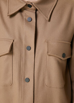 Beymen Club Karamel Yün Dış Gömlek - 5