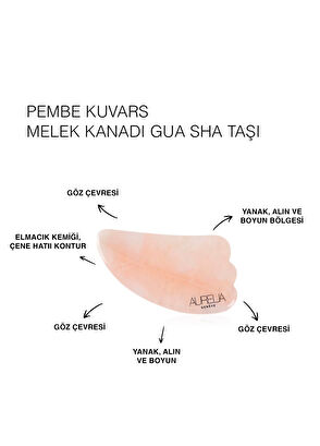 Aurelia Genève Rose Quartz Wing Gua Sha Taşı - 7