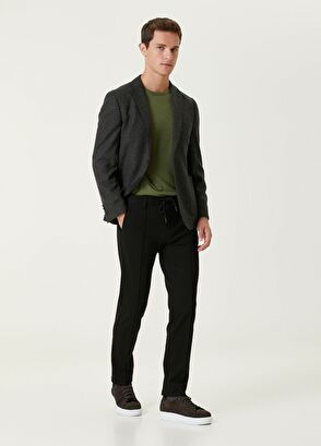 Beymen Club Antrasit Melanj Flanel Yün Kaşe Ceket - 3