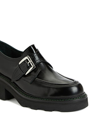 George Hogg Black Women's Leather Shoes - 6