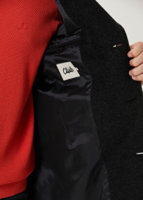 Beymen Club Anthracite Wool Cashmere Coat - 7