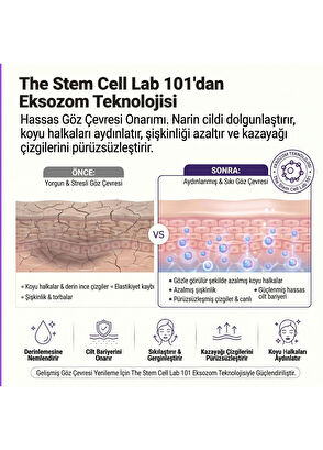 The Stem Cell Lab 101 Eye Cream Repair Eksozomla Zenginleştirilmiş Göz Çevresi Onarıcı Bakım Kremi 10 ml - 3