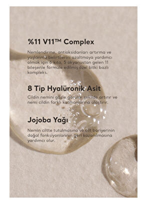 Village 11 Factory Hydro Boost Hyalüronik Asit & Jojoba Vegan Cilt Serumu 50 ml - 6