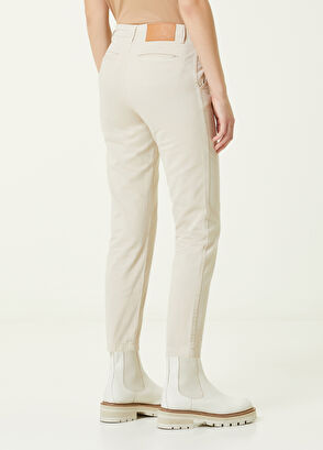 Beymen Club Bej Normal Bel Dar Paça Pantolon - 6