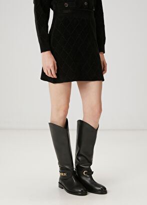 Beymen Club Siyah Mini Triko Etek - 4