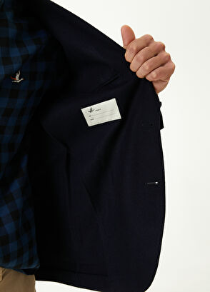 Beymen Club Drop 6 Navy Cashmere Wool Blazer - 8