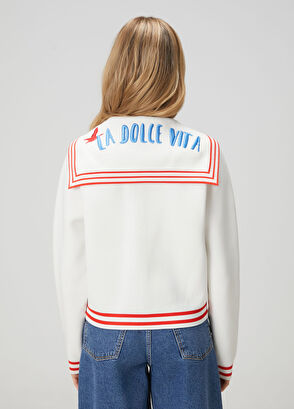 Beymen Club La Dolce Vita Beyaz Triko Ceket - 5