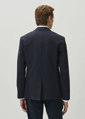 Beymen Club Navy Blue Embossed Jacket - 5