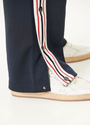 Golden Goose Dark Blue Stripe Jacquard Sweatpants - 6