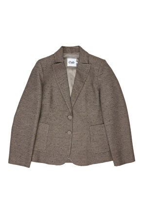 Beymen Club Beige Brown Houndstooth Blazer - 6