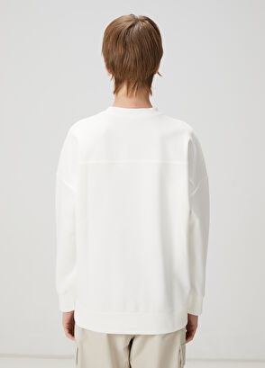 Beymen Club Kırık Beyaz Kuş Nakışlı Sweatshirt - 5