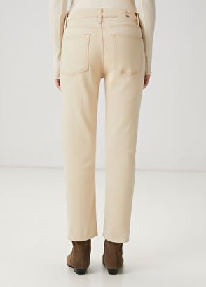 Beymen Club Bej Straight Leg Jean Pantolon - 7