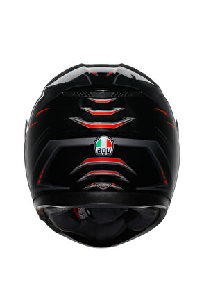 Agv K3 Syth Black Red Closed Motorcycle Helmet - 5