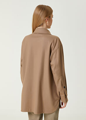 Beymen Club Karamel Yün Dış Gömlek - 6