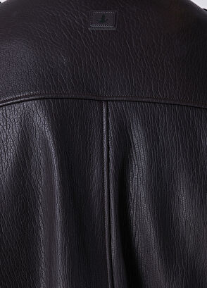 Beymen Club Dark Brown High Neck Leather Jacket - 9