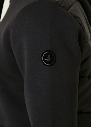 Beymen Club Siyah Kapüşonlu Jersey Mont - 7