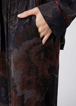 Beymen Club Plum Jacquard Trousers - 6