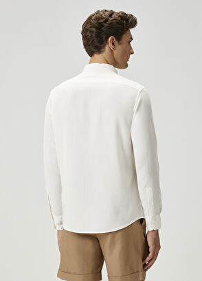 Beymen Club Comfort Fit White Lyocell Shirt - 5