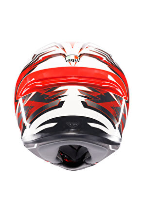Agv K6 S Reeval White Red Grey Kapalı Unisex Kask - 6