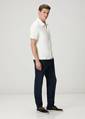 Beymen Club Comfort Fit White Polo Dobby T-Shirt - 3