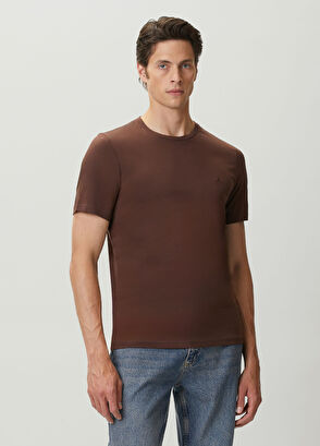 Beymen Club Brown Basic T-Shirt - 3