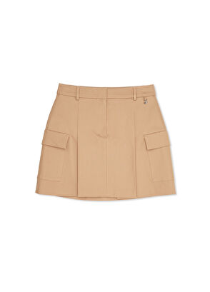 Beymen Club Bej Mini Gabardin Etek - 6
