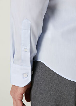 Beymen Club Slim Fit Açık Mavi Normal Yaka Gömlek - 6